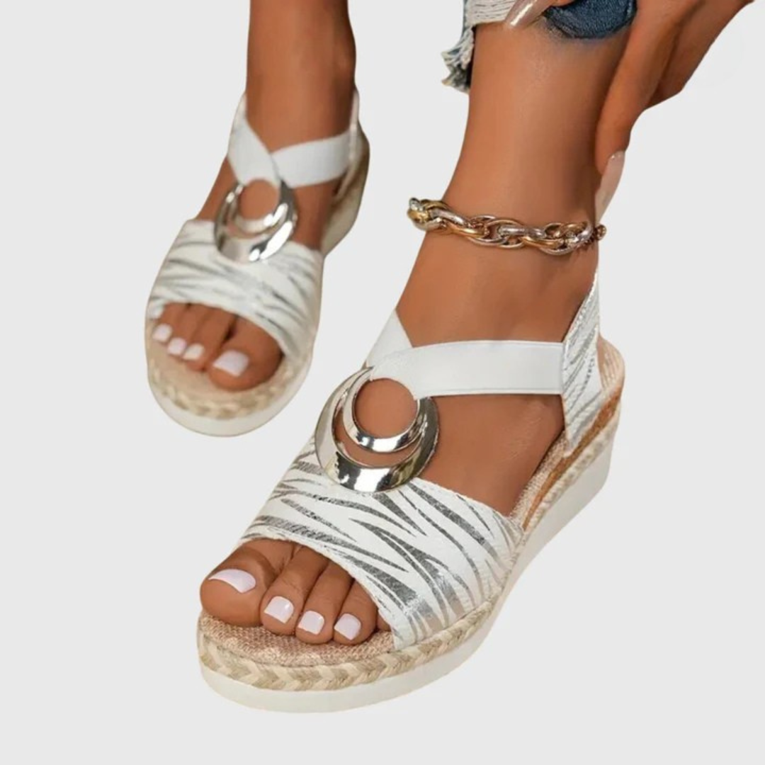 Open Toe Espadrille Platform Sandals
