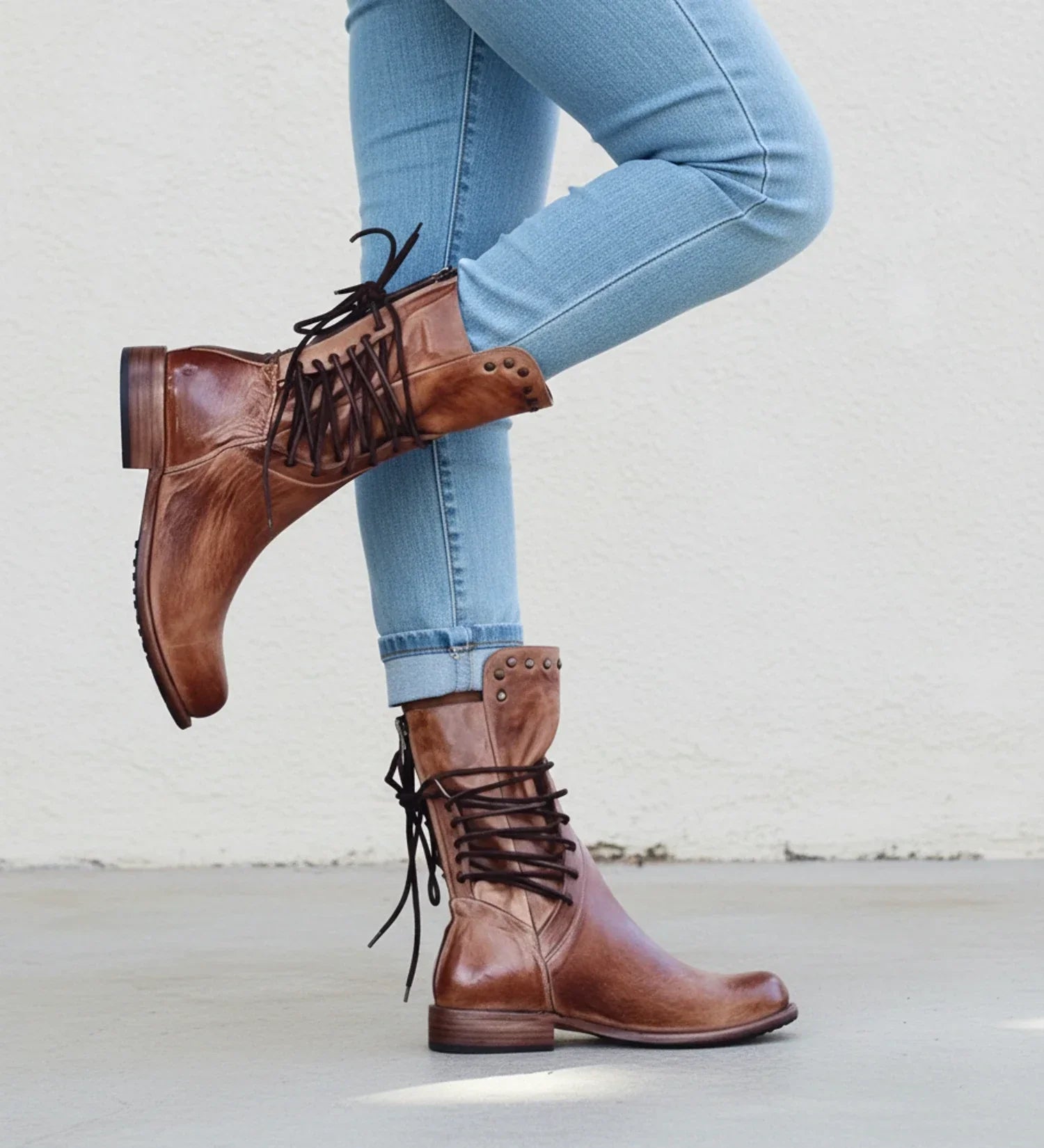 Kendra Orthopedic Lace-Up Ankle Boots