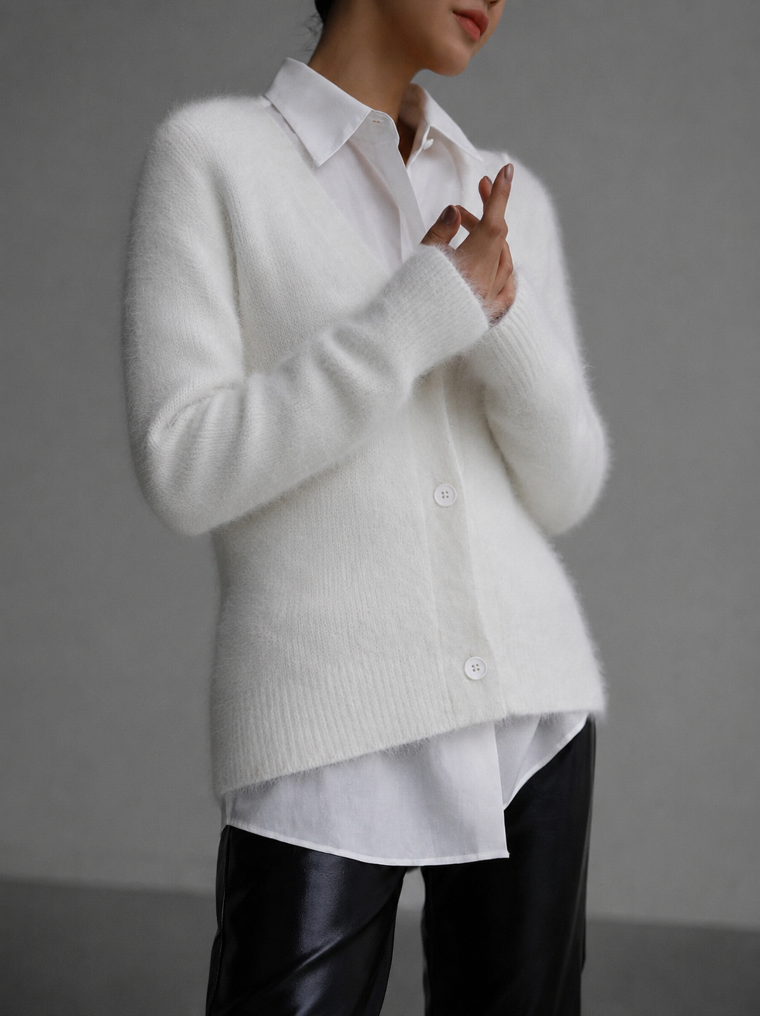 Oversized Button-Up Cardigan