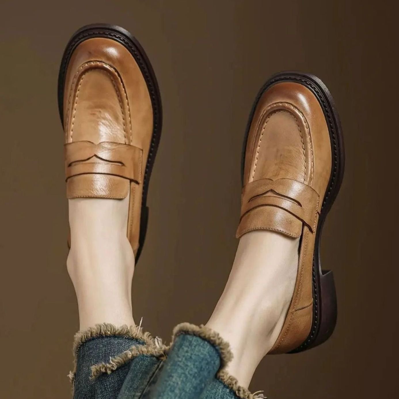 Charlotte Classic Penny Loafer Flats