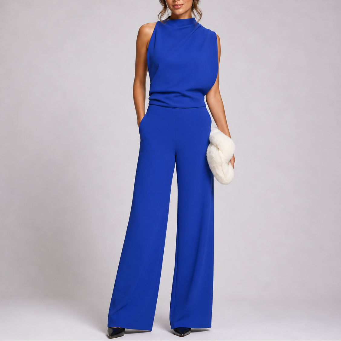 Sleeveless Wide-Leg Jumpsuit for Women
