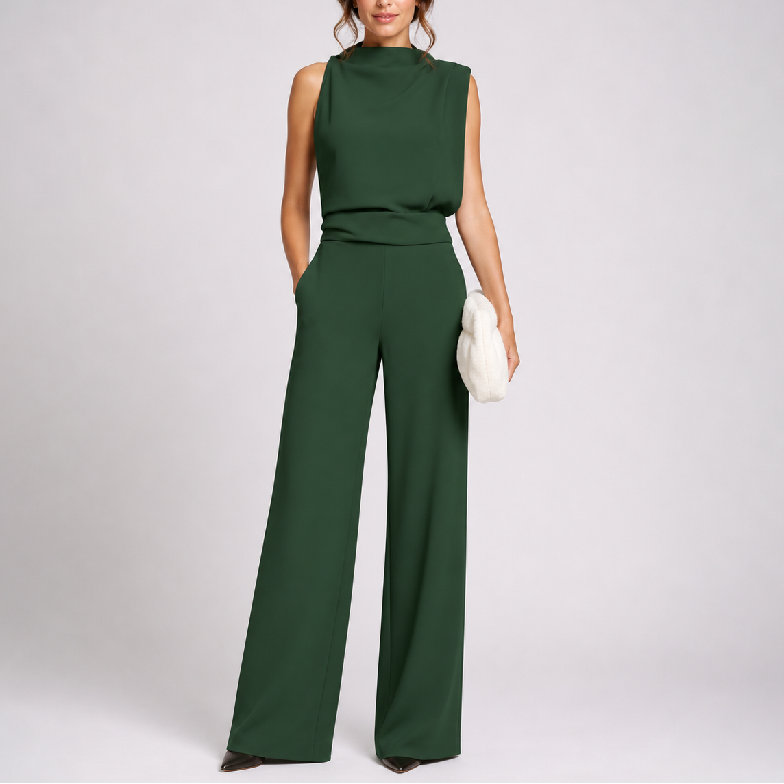 Sleeveless Wide-Leg Jumpsuit for Women